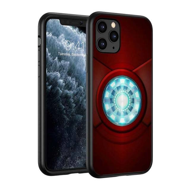 Iron Spider Man Infinity War Silicone Black Cover For Apple IPhone 12 Mini 11 Pro XS MAX XR X 8 7 6S 6 Plus 5S SE Phone Case freeshipping - Best iPhone Cases Accessories