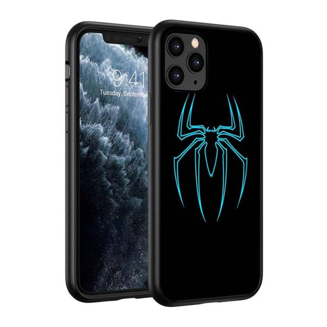 Iron Spider Man Infinity War Silicone Black Cover For Apple IPhone 12 Mini 11 Pro XS MAX XR X 8 7 6S 6 Plus 5S SE Phone Case freeshipping - Best iPhone Cases Accessories