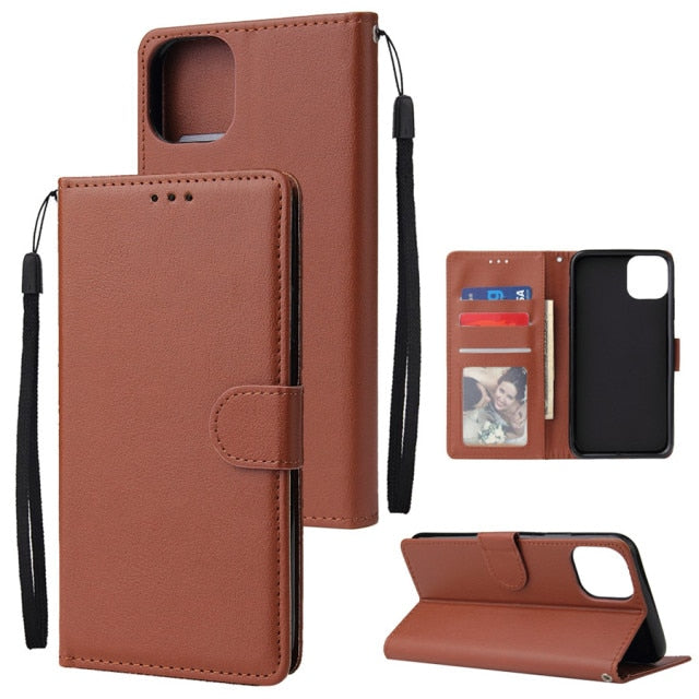 Flip Wallet Case PU Leather Cover With Card Slots For iPhone 13 12 11 Pro Max XS Max XR X 8 7 6 6s Plus 5 5S SE 2020 Case Coque freeshipping - Best iPhone Cases Accessories