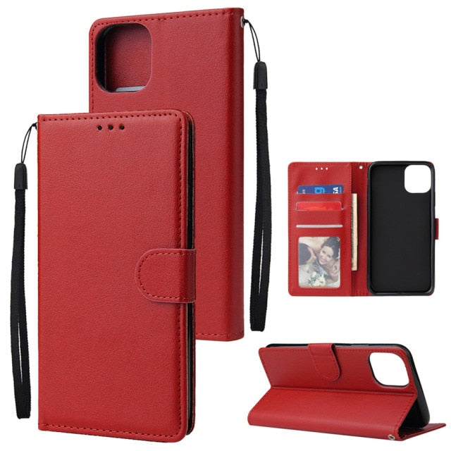 Flip Wallet Case PU Leather Cover With Card Slots For iPhone 13 12 11 Pro Max XS Max XR X 8 7 6 6s Plus 5 5S SE 2020 Case Coque freeshipping - Best iPhone Cases Accessories
