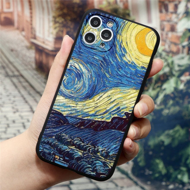 Oil Painting Art 3D Emboss Case For iPhone freeshipping - Best iPhone Cases Accessories