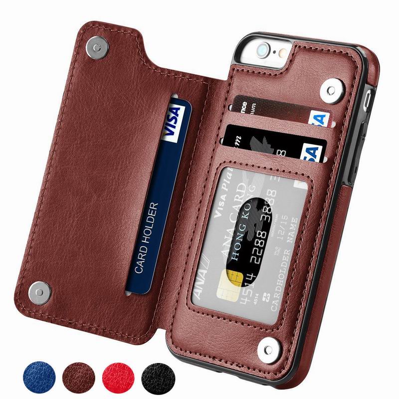 Luxury Slim Fit Premium Leather Cover For iPhone with Wallet Card Slots Shockproof Flip Case freeshipping - Best iPhone Cases Accessories