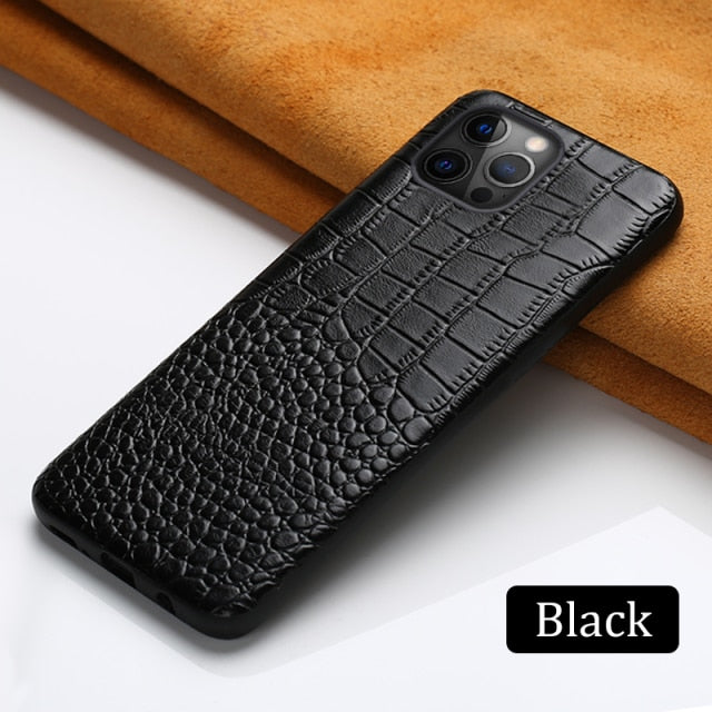 Genuine Leather Case for iPhone 13 Pro Max 12 Mini 11 12 Pro Max X XR XS max 5s 6S 6 7 8 Plus SE 2020 360 Full protective Cover freeshipping - Best iPhone Cases Accessories