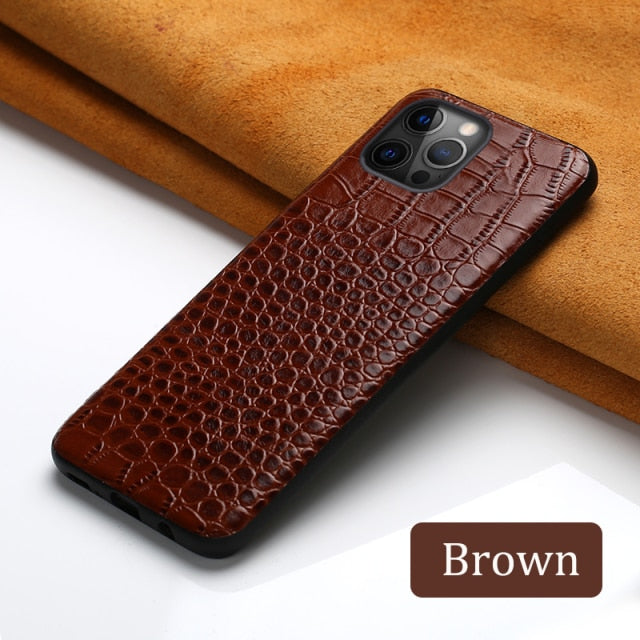 Genuine Leather Case for iPhone 13 Pro Max 12 Mini 11 12 Pro Max X XR XS max 5s 6S 6 7 8 Plus SE 2020 360 Full protective Cover freeshipping - Best iPhone Cases Accessories