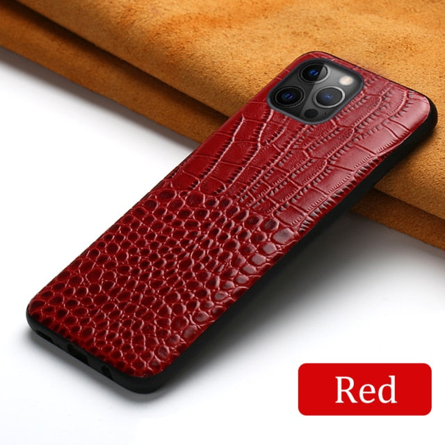 Genuine Leather Case for iPhone 13 Pro Max 12 Mini 11 12 Pro Max X XR XS max 5s 6S 6 7 8 Plus SE 2020 360 Full protective Cover freeshipping - Best iPhone Cases Accessories