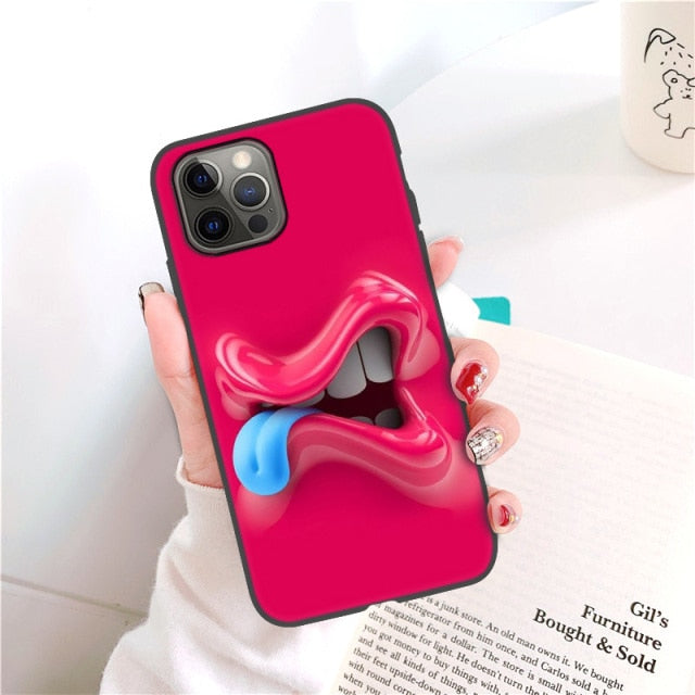 Case For iPhone 11 Case Funny Face Phone Case On iPhone 12 Pro Max 13 7 8 Plus XR XS X SE 2020 6S 6 5S iPhone12 Mini Soft Covers freeshipping - Best iPhone Cases Accessories