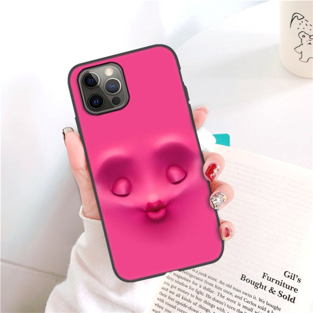 Case For iPhone 11 Case Funny Face Phone Case On iPhone 12 Pro Max 13 7 8 Plus XR XS X SE 2020 6S 6 5S iPhone12 Mini Soft Covers freeshipping - Best iPhone Cases Accessories