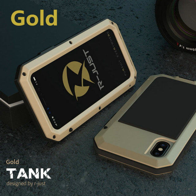 Heavy Duty Protection Armor Metal Aluminum phone Case for iPhone 13 11 12 mini Pro XS MAX SE XR X 6 6S 7 8 Plus Shockproof Cover freeshipping - Best iPhone Cases Accessories