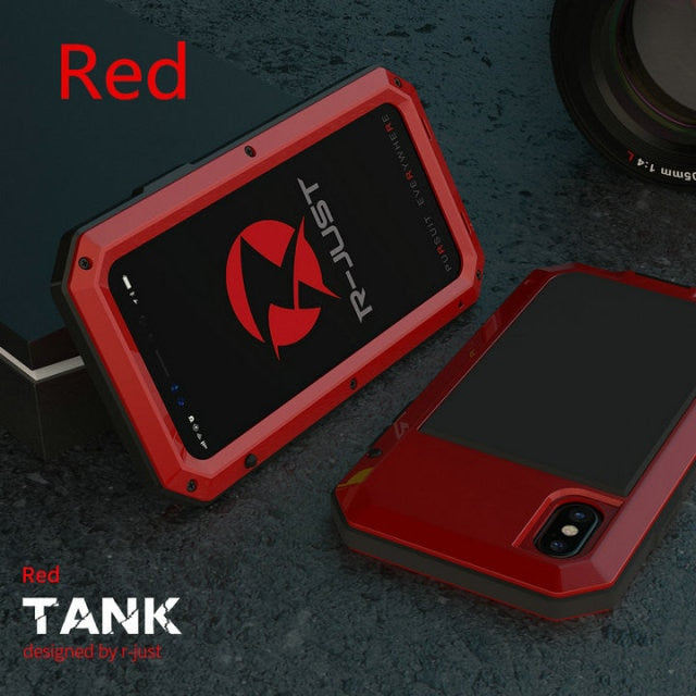Heavy Duty Protection Armor Metal Aluminum phone Case for iPhone 13 11 12 mini Pro XS MAX SE XR X 6 6S 7 8 Plus Shockproof Cover freeshipping - Best iPhone Cases Accessories