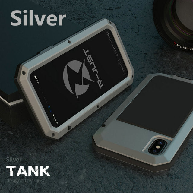 Heavy Duty Protection Armor Metal Aluminum phone Case for iPhone 13 11 12 mini Pro XS MAX SE XR X 6 6S 7 8 Plus Shockproof Cover freeshipping - Best iPhone Cases Accessories