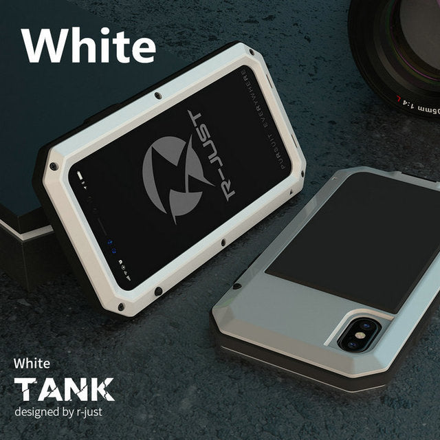 Heavy Duty Protection Armor Metal Aluminum phone Case for iPhone 13 11 12 mini Pro XS MAX SE XR X 6 6S 7 8 Plus Shockproof Cover freeshipping - Best iPhone Cases Accessories