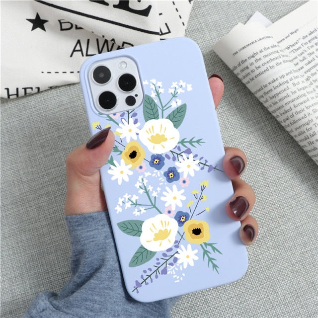 Soft TPU Phone Case For iPhone 13 12 Pro mini XS Max XR 7 8 6 6S Plus SE 2 Cactus Flower Cover For iPhone 11 Pro Shell Fundas freeshipping - Best iPhone Cases Accessories
