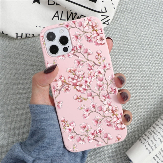 Soft TPU Phone Case For iPhone 13 12 Pro mini XS Max XR 7 8 6 6S Plus SE 2 Cactus Flower Cover For iPhone 11 Pro Shell Fundas freeshipping - Best iPhone Cases Accessories