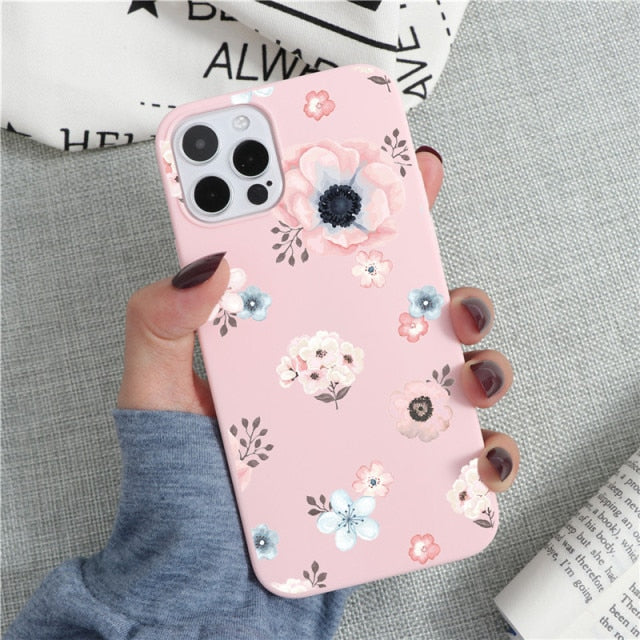 Soft TPU Phone Case For iPhone 13 12 Pro mini XS Max XR 7 8 6 6S Plus SE 2 Cactus Flower Cover For iPhone 11 Pro Shell Fundas freeshipping - Best iPhone Cases Accessories