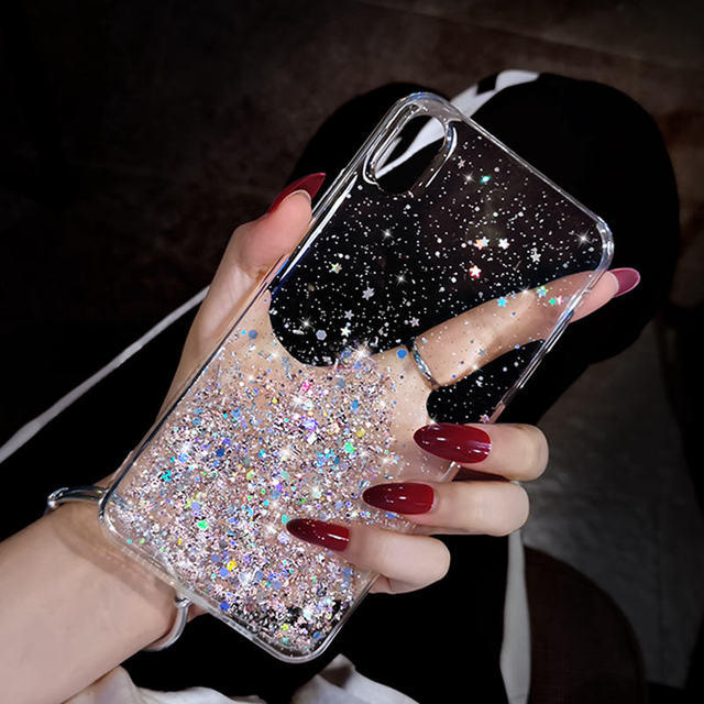 Luxury Bling Glitter Phone Case For iPhone 12 13 11 Pro X XS Max XR Silicon Cover For iPhone SE 2020 7 8 6 6S Plus Back cover freeshipping - Best iPhone Cases Accessories