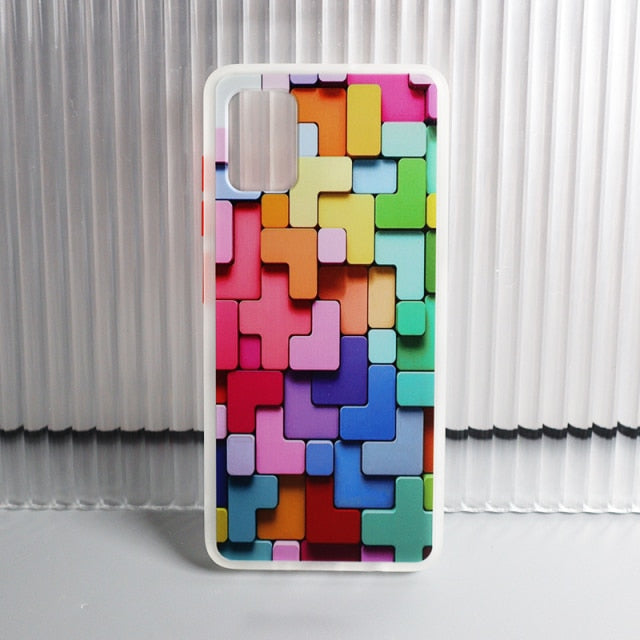 For iPhone 13 Pro Max 2021 For Apple iPhone 11 12 Pro Max 6s 7 8 Plus XR XS SE 2020 Case 3D Colorful Block Cover freeshipping - Best iPhone Cases Accessories