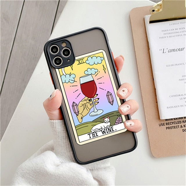 Fashion Landscape Painting Case For iPhone 11 Pro Max XS Max XR X 13 12 Mini 7 8 Plus SE2020 Matte Bumper Shockproof Clear Cover freeshipping - Best iPhone Cases Accessories