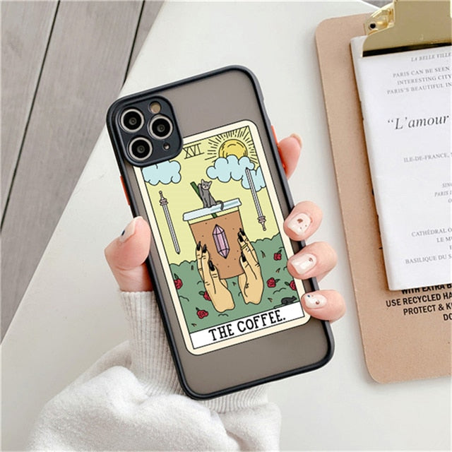 Fashion Landscape Painting Case For iPhone 11 Pro Max XS Max XR X 13 12 Mini 7 8 Plus SE2020 Matte Bumper Shockproof Clear Cover freeshipping - Best iPhone Cases Accessories
