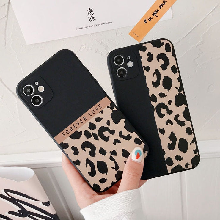 Ranipobo Leopard Print Phone Case For iPhone 13 12 11 X XR XS Max Soft Cover Shockproof Fashion Cover For iPhone 13 12 7 8 7Plus freeshipping - Best iPhone Cases Accessories
