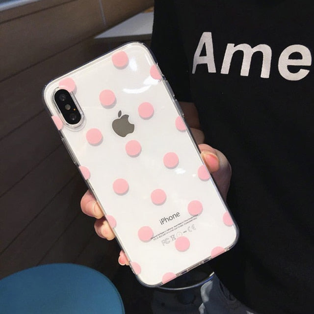 Phone Case For iPhone 13 12 11 6 6s 7 8 Plus X XR 11Pro XS Max Transparent Cute Cartoon Love Heart Soft TPU For iPhone 12 Cover freeshipping - Best iPhone Cases Accessories