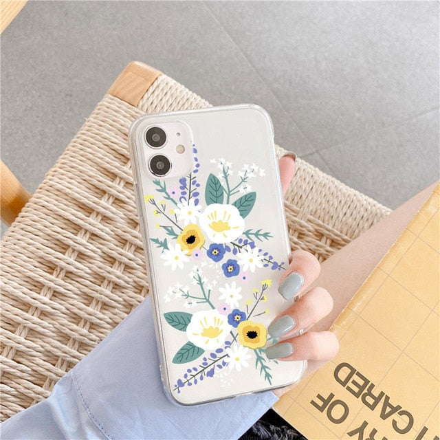 Phone Case For iPhone 13 12 11 6 6s 7 8 Plus X XR 11Pro XS Max Transparent Cute Cartoon Love Heart Soft TPU For iPhone 12 Cover freeshipping - Best iPhone Cases Accessories