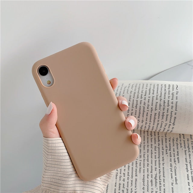 Fruity Color Ultra Thin Stylish Color Case For iPhone Colorful Matte Silicone soft TPU Cover freeshipping - Best iPhone Cases Accessories
