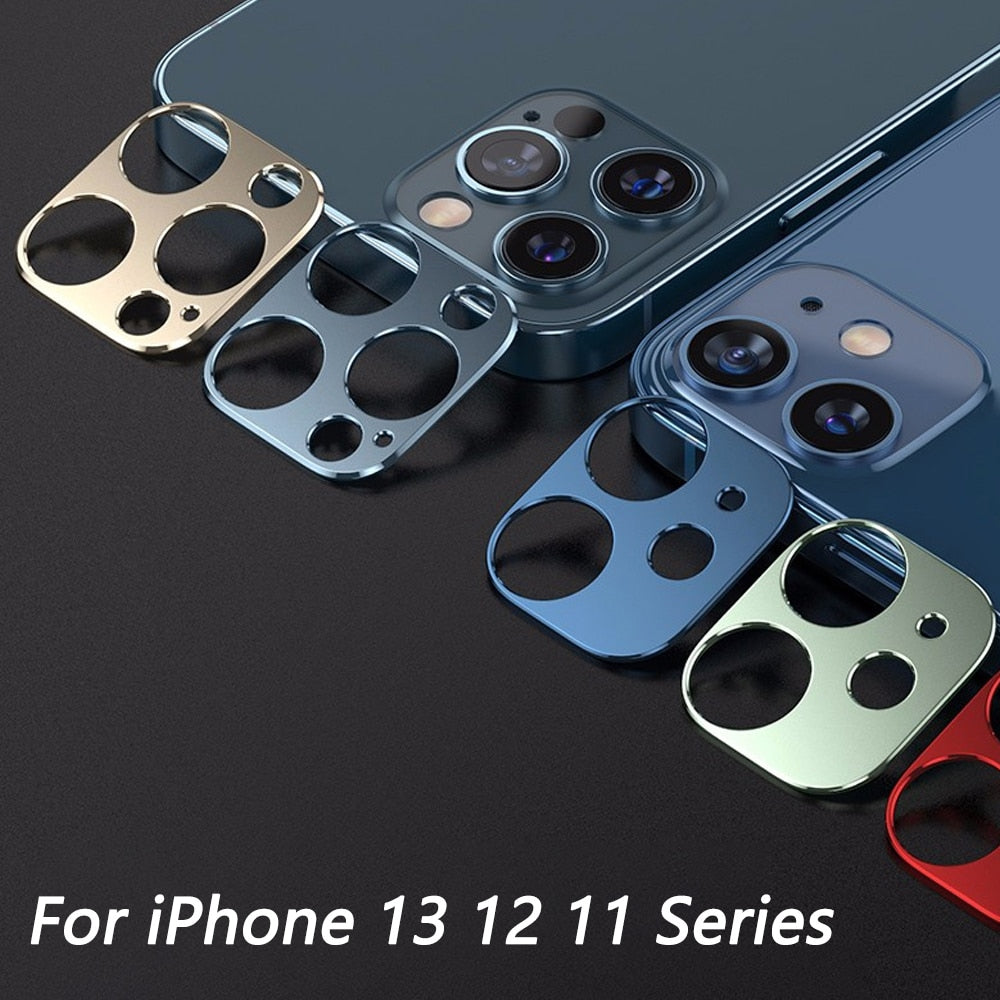 For iPhone 13 12 Pro Max Mini Camera Lens Protective Ring Case Back Protector For iPhone12 Metal Alloy Cover Phone Accessories freeshipping - Best iPhone Cases Accessories