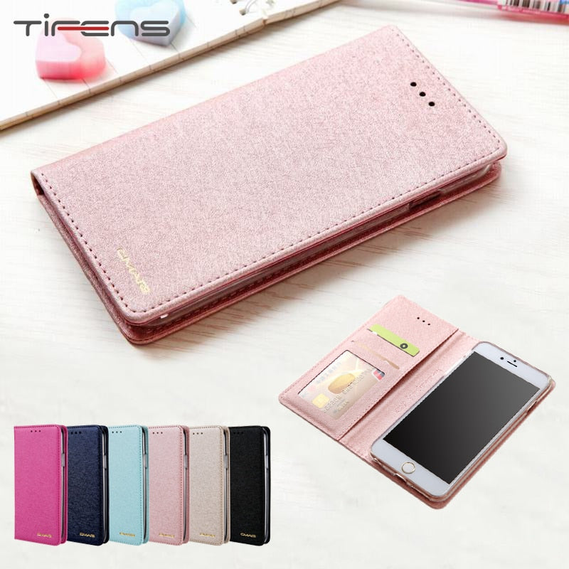Leather Case For iPhone 13 12 Mini 11 Pro XS Max XR X Flip Wallet Coque For iPhone 7 8 Plus SE Magnetic Silk Pattern Card Cover freeshipping - Best iPhone Cases Accessories