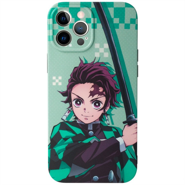 Anime Demon Slayer Cartoon Phone Case For iPhone freeshipping - Best iPhone Cases Accessories