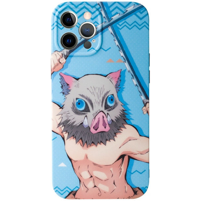 Anime Demon Slayer Cartoon Phone Case For iPhone freeshipping - Best iPhone Cases Accessories