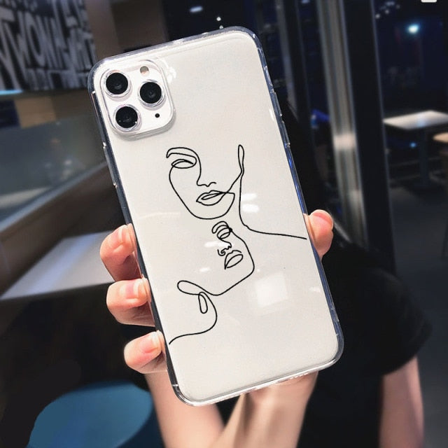 Soft Silicon Funny Phone Case For iPhone 13 11 Pro Max 12 mini SE2020 6 7 8 Plus XR XS Max Luxury Clear Back Cover Funda Coque freeshipping - Best iPhone Cases Accessories