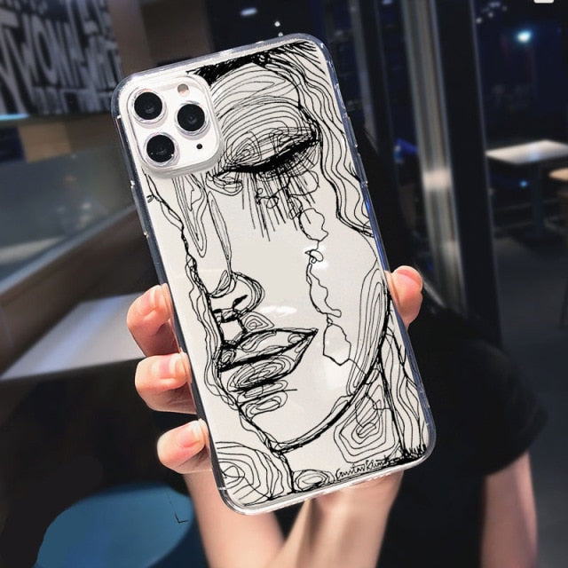Soft Silicon Funny Phone Case For iPhone 13 11 Pro Max 12 mini SE2020 6 7 8 Plus XR XS Max Luxury Clear Back Cover Funda Coque freeshipping - Best iPhone Cases Accessories