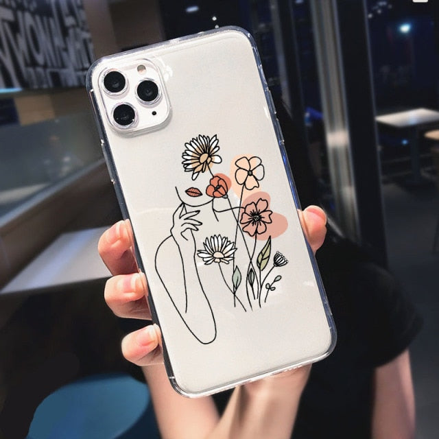 Soft Silicon Funny Phone Case For iPhone 13 11 Pro Max 12 mini SE2020 6 7 8 Plus XR XS Max Luxury Clear Back Cover Funda Coque freeshipping - Best iPhone Cases Accessories