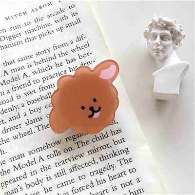 New Hot-selling Universal Cute Cartoon Foldable Mobile Phone Finger Ring Bracket Handle Airbag Bracket Accessories For iPhone freeshipping - Best iPhone Cases Accessories