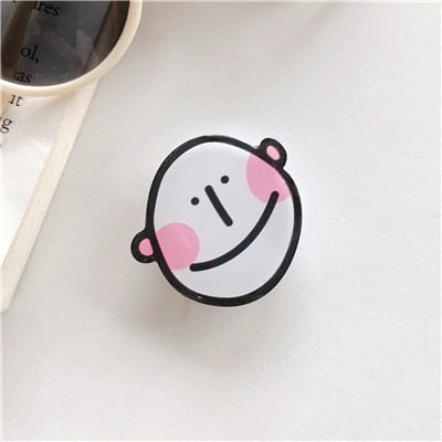 New Hot-selling Universal Cute Cartoon Foldable Mobile Phone Finger Ring Bracket Handle Airbag Bracket Accessories For iPhone freeshipping - Best iPhone Cases Accessories