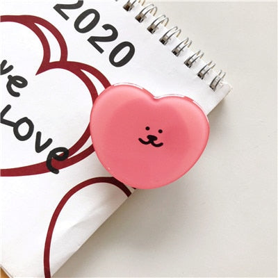 New Hot-selling Universal Cute Cartoon Foldable Mobile Phone Finger Ring Bracket Handle Airbag Bracket Accessories For iPhone freeshipping - Best iPhone Cases Accessories