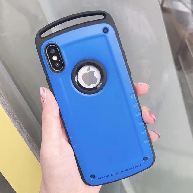 luxury Hybrid Shockproof Case For iPhone 13 Pro Max Heavy Duty Armor Case For iPhone 11 X XS Max XR 8 7 Plus Hard Silicone Cover freeshipping - Best iPhone Cases Accessories