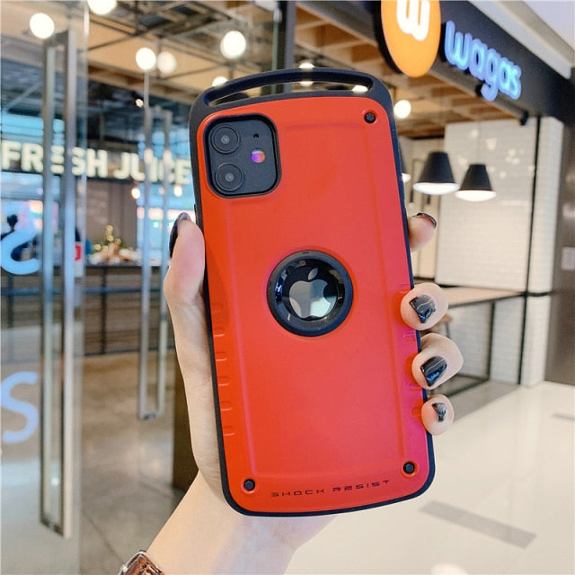 luxury Hybrid Shockproof Case For iPhone 13 Pro Max Heavy Duty Armor Case For iPhone 11 X XS Max XR 8 7 Plus Hard Silicone Cover freeshipping - Best iPhone Cases Accessories