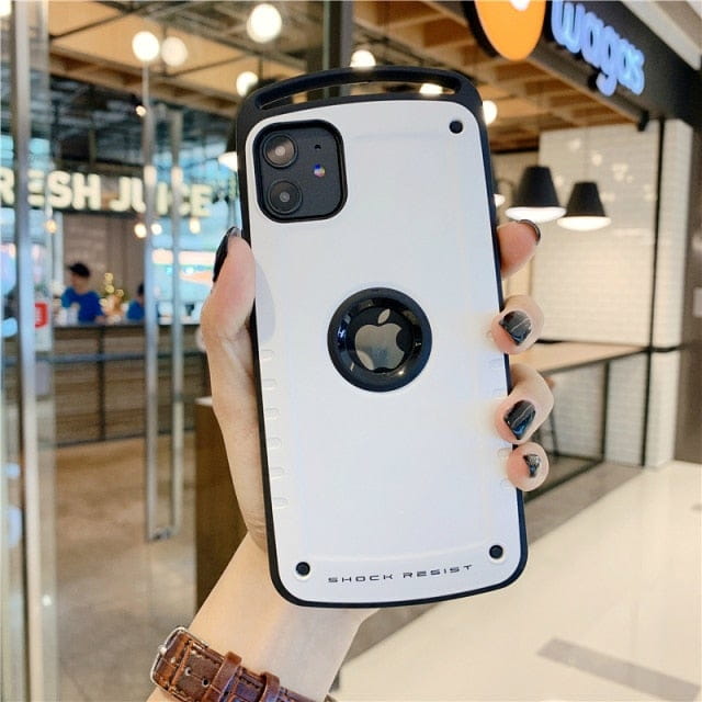 luxury Hybrid Shockproof Case For iPhone 13 Pro Max Heavy Duty Armor Case For iPhone 11 X XS Max XR 8 7 Plus Hard Silicone Cover freeshipping - Best iPhone Cases Accessories