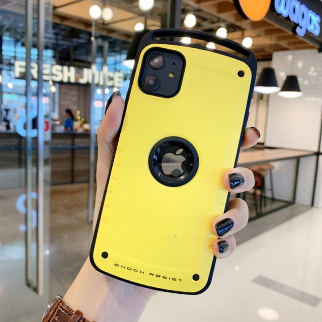 luxury Hybrid Shockproof Case For iPhone 13 Pro Max Heavy Duty Armor Case For iPhone 11 X XS Max XR 8 7 Plus Hard Silicone Cover freeshipping - Best iPhone Cases Accessories