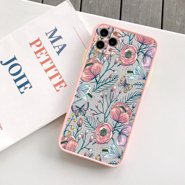 Flower Bud Phone Case for iphone 11 12 13 Pro Max for iphone X XS MAX XR 6s 7 8 Plus SE 2 Back Hard Shockproof Cover Funda Shell freeshipping - Best iPhone Cases Accessories