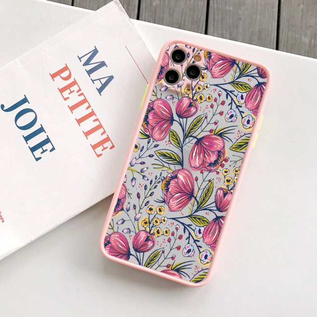 Flower Bud Phone Case for iphone 11 12 13 Pro Max for iphone X XS MAX XR 6s 7 8 Plus SE 2 Back Hard Shockproof Cover Funda Shell freeshipping - Best iPhone Cases Accessories