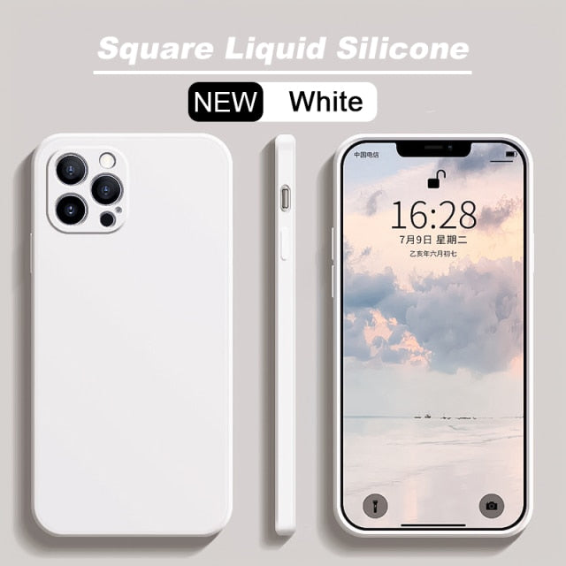 Official Square Liquid Silicone Case For iPhone 11 13 12 Pro Max Mini Full Protector Case For iPhone XS MAX XR X 7 8 PLUS Cover freeshipping - Best iPhone Cases Accessories