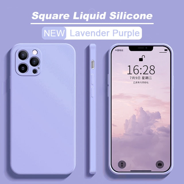 Official Square Liquid Silicone Case For iPhone 11 13 12 Pro Max Mini Full Protector Case For iPhone XS MAX XR X 7 8 PLUS Cover freeshipping - Best iPhone Cases Accessories