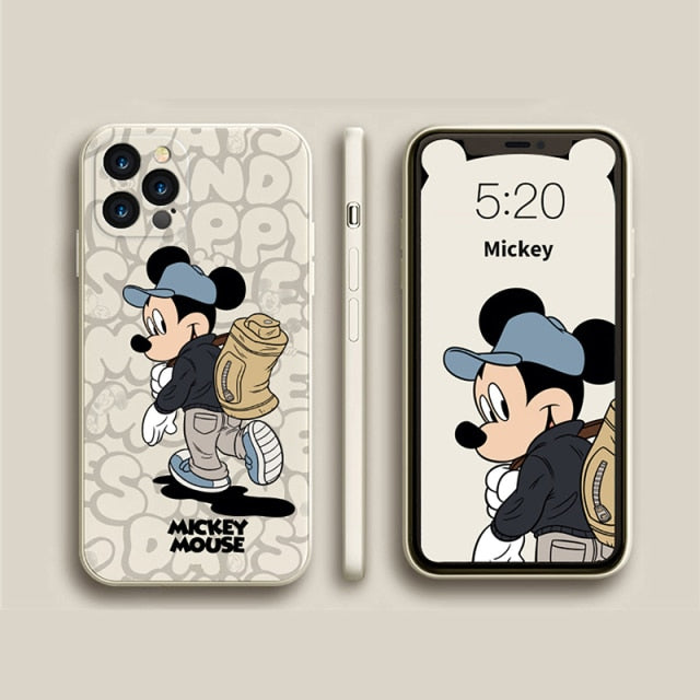 DISNEY 2021 Minnie Silicone Case for IPhone 13 13Pro Xs Max iPhone 7 8 Plus 12 Official Liquid Silicon 360 Full Cover zz0524 freeshipping - Best iPhone Cases Accessories