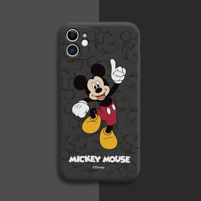 DISNEY 2021 Minnie Silicone Case for IPhone 13 13Pro Xs Max iPhone 7 8 Plus 12 Official Liquid Silicon 360 Full Cover zz0524 freeshipping - Best iPhone Cases Accessories