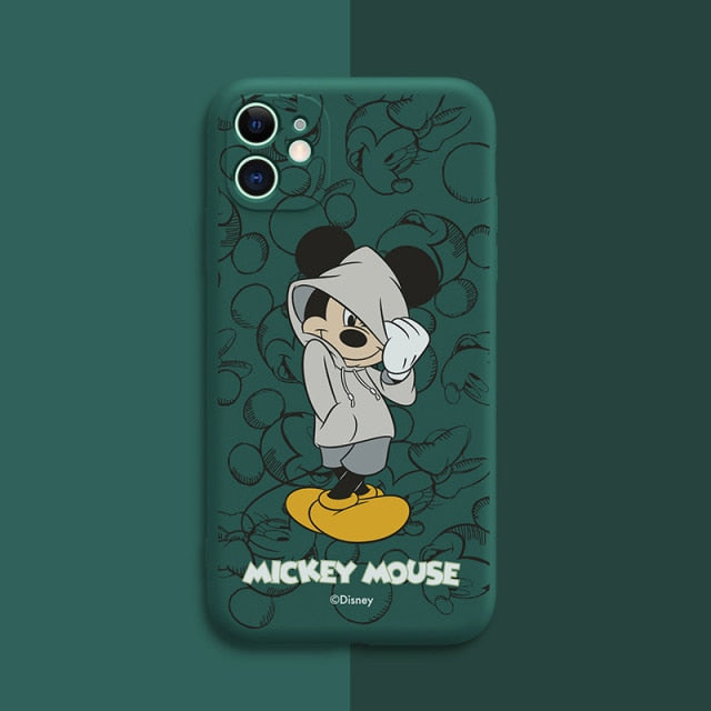 DISNEY 2021 Minnie Silicone Case for IPhone 13 13Pro Xs Max iPhone 7 8 Plus 12 Official Liquid Silicon 360 Full Cover zz0524 freeshipping - Best iPhone Cases Accessories