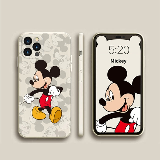 DISNEY 2021 Minnie Silicone Case for IPhone 13 13Pro Xs Max iPhone 7 8 Plus 12 Official Liquid Silicon 360 Full Cover zz0524 freeshipping - Best iPhone Cases Accessories