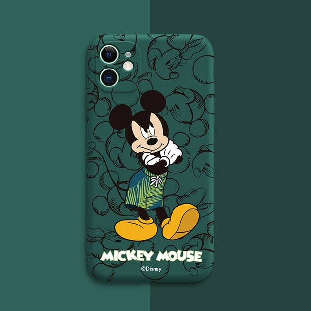 DISNEY 2021 Minnie Silicone Case for IPhone 13 13Pro Xs Max iPhone 7 8 Plus 12 Official Liquid Silicon 360 Full Cover zz0524 freeshipping - Best iPhone Cases Accessories