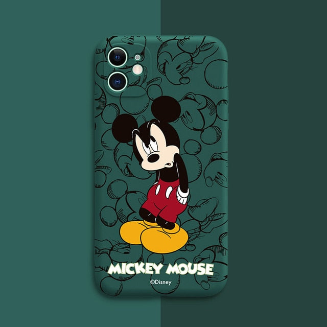 DISNEY 2021 Minnie Silicone Case for IPhone 13 13Pro Xs Max iPhone 7 8 Plus 12 Official Liquid Silicon 360 Full Cover zz0524 freeshipping - Best iPhone Cases Accessories